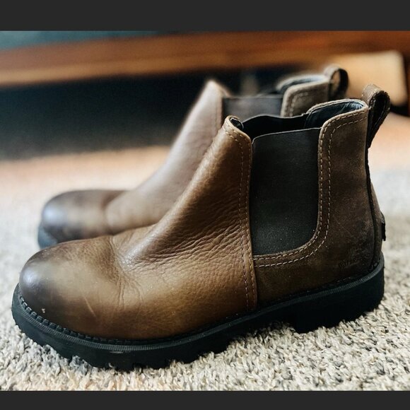 Sorel Mad Brick Chelsea Waterproof Boot - Mens, Saddle, 12 US - Picture 2 of 6